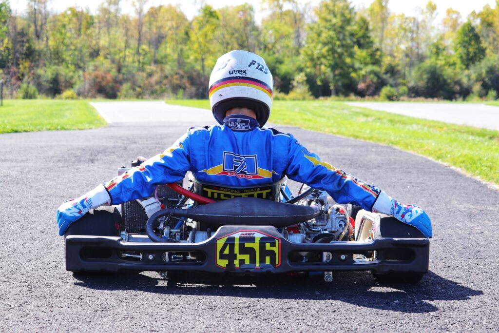 Blue Shifter kart ready to roll of grid